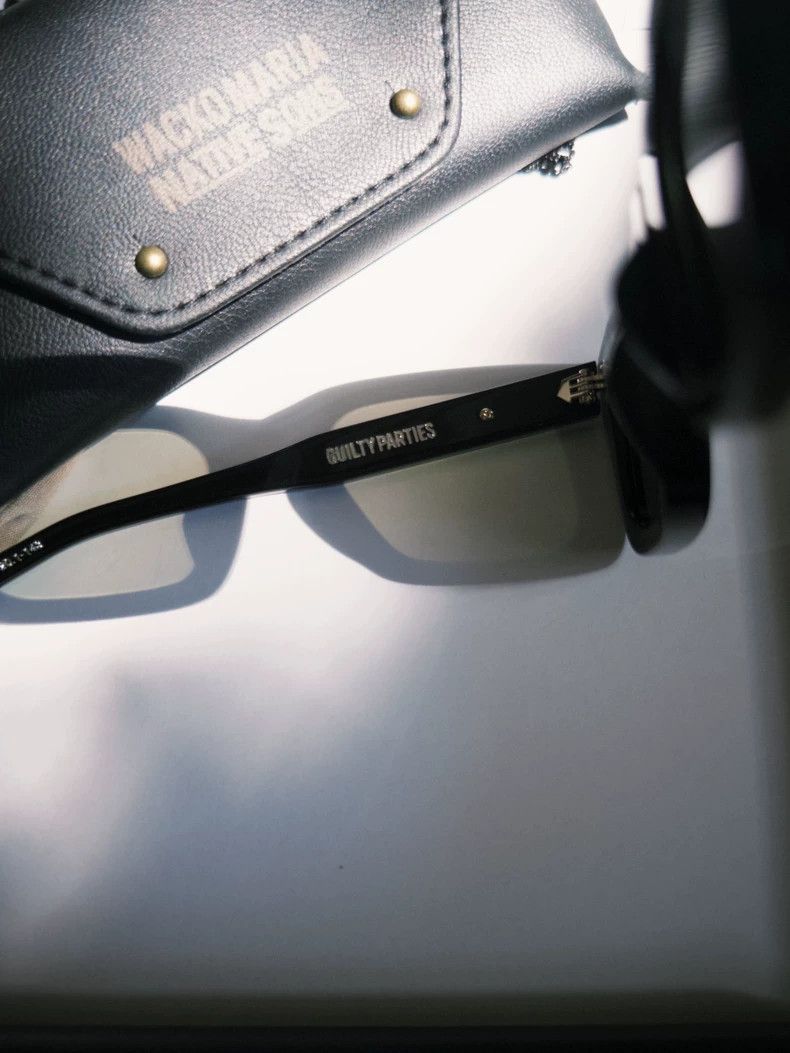 Julius WACKO MARIA Unique Black Sunglasses with Tags - dmc Size ONE SIZE - 7 Thumbnail
