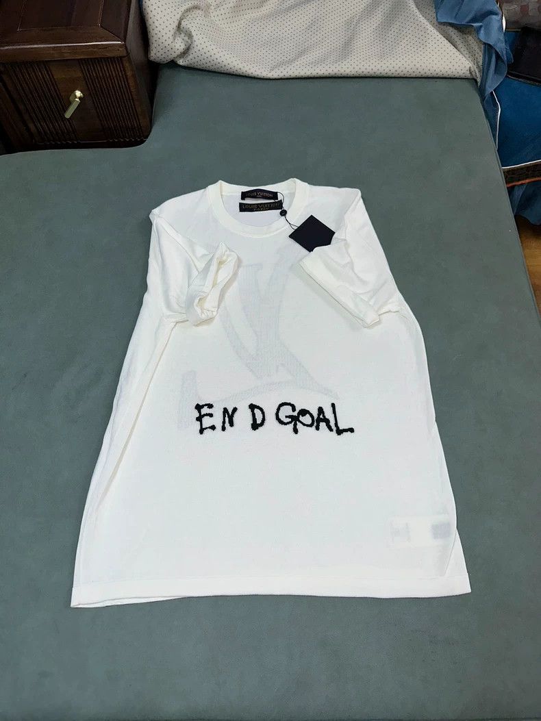 Louis Vuitton LV End Goal Logo Cotton T-Shirt - dmc Size US L / EU 52-54 / 3 - 4 Thumbnail