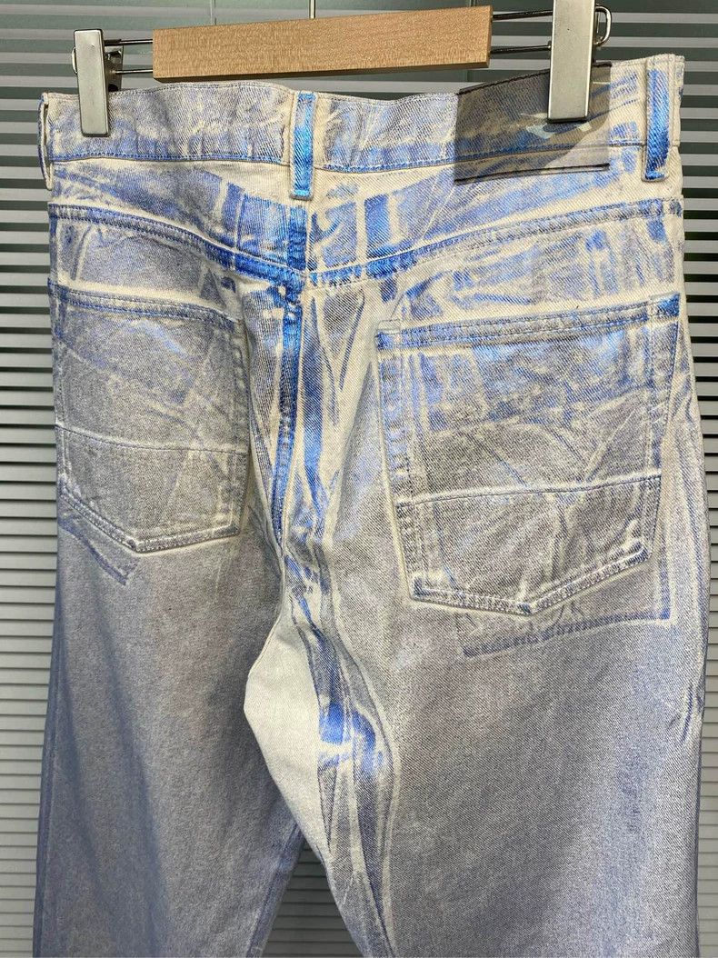 Our Legacy Our Legacy Blue Printed Denim Pants - dmc Size US 30 / EU 46 - 4 Thumbnail