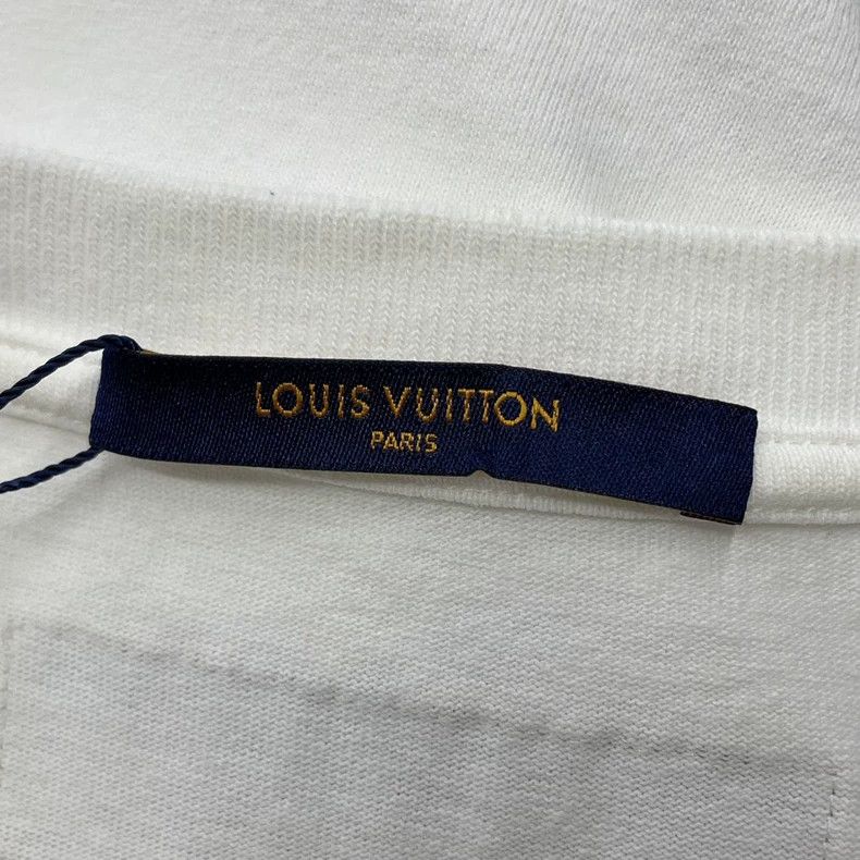 Louis Vuitton Louis Vuitton White Graphic Short Sleeve Shirt - dmc Size US L / EU 52-54 / 3 - 5 Thumbnail