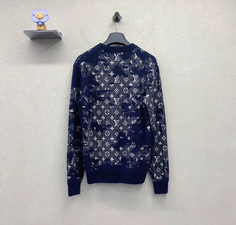 Louis Vuitton Navy Camouflage Knit Sweater Size S - dmc Size US S / EU 44-46 / 1 - 2 Thumbnail