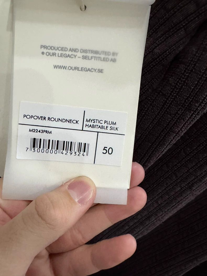 Our Legacy Our Legacy Long Sleeve Knit Sweater in Purple - dmc Size US M / EU 48-50 / 2 - 5 Thumbnail