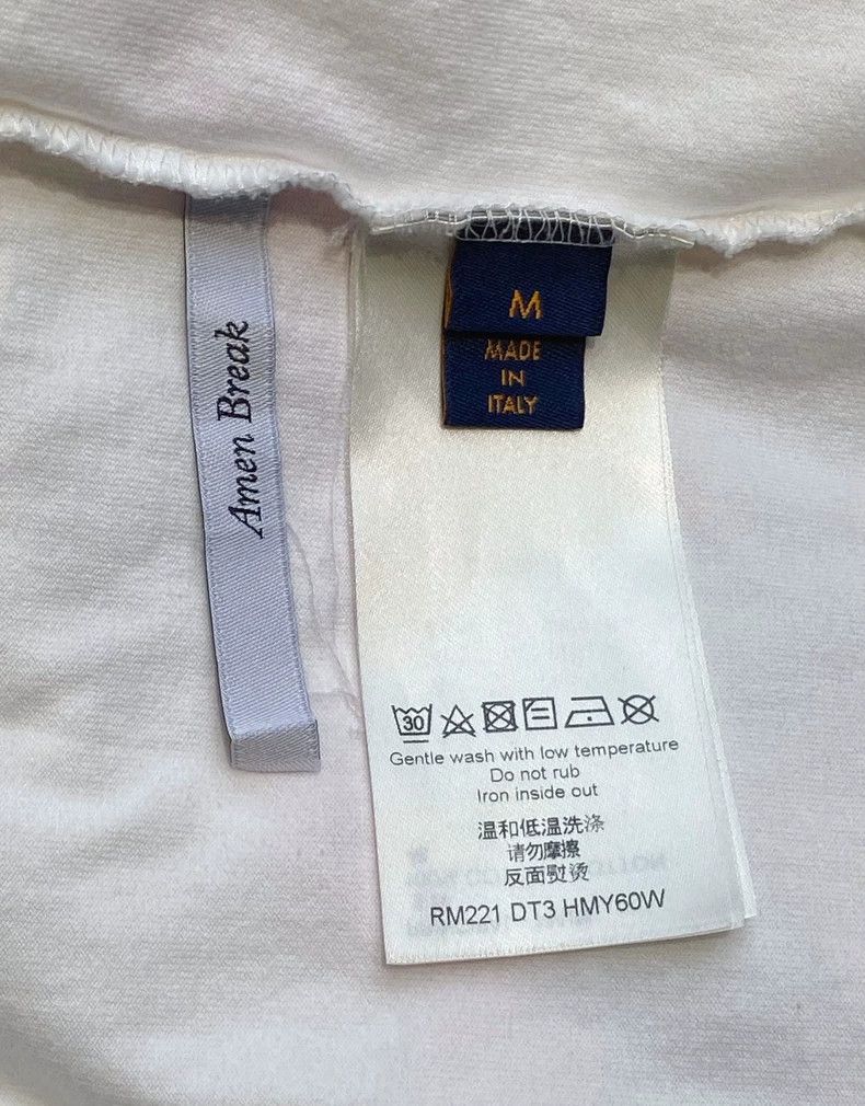 Louis Vuitton White Logo Print Graffiti Short Sleeve Tee - dmc Size US M / EU 48-50 / 2 - 6 Thumbnail