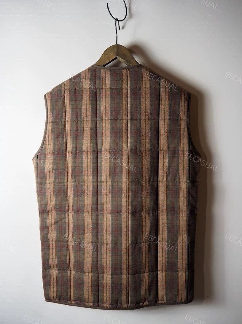 Our Legacy OUR LEGACY Padded Liner Vest with Tartan Design - dmc Size US M / EU 48-50 / 2 - 2 Thumbnail