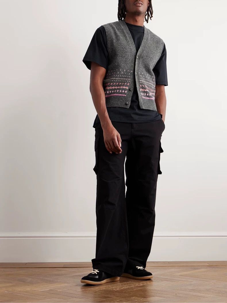 Our Legacy Gray Wool Vest with Colorful Pattern - dmc Size US L / EU 52-54 / 3 - 7 Thumbnail