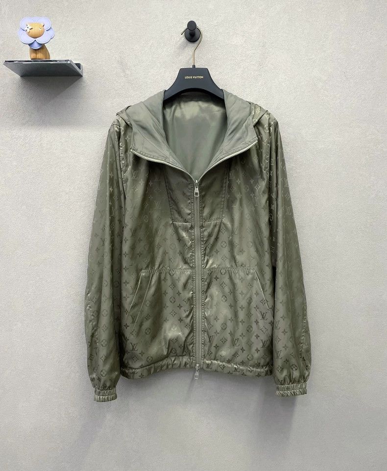 Louis Vuitton Green Double-Sided Jacket with Louis Vuitton Pattern - dmc Size US L / EU 52-54 / 3 - 3 Thumbnail