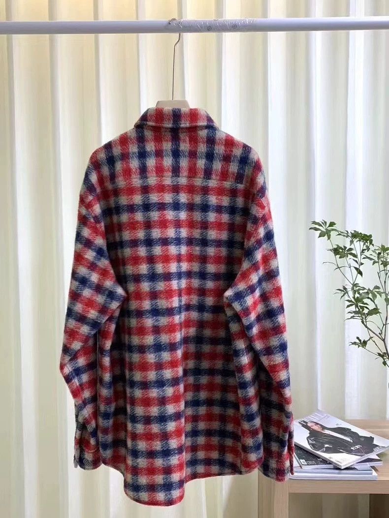 Gucci Gucci Wool Plaid Shirt Jacket with Embroidery - dmc Size US XXL / EU 58 / 5 - 2 Thumbnail