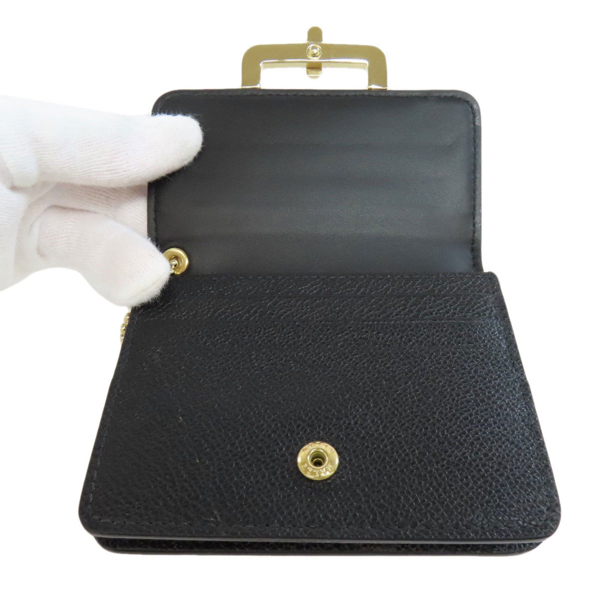 Bally BALLY Business Card Holder/Card Case Leather Women's Size ONE SIZE - 4 Thumbnail