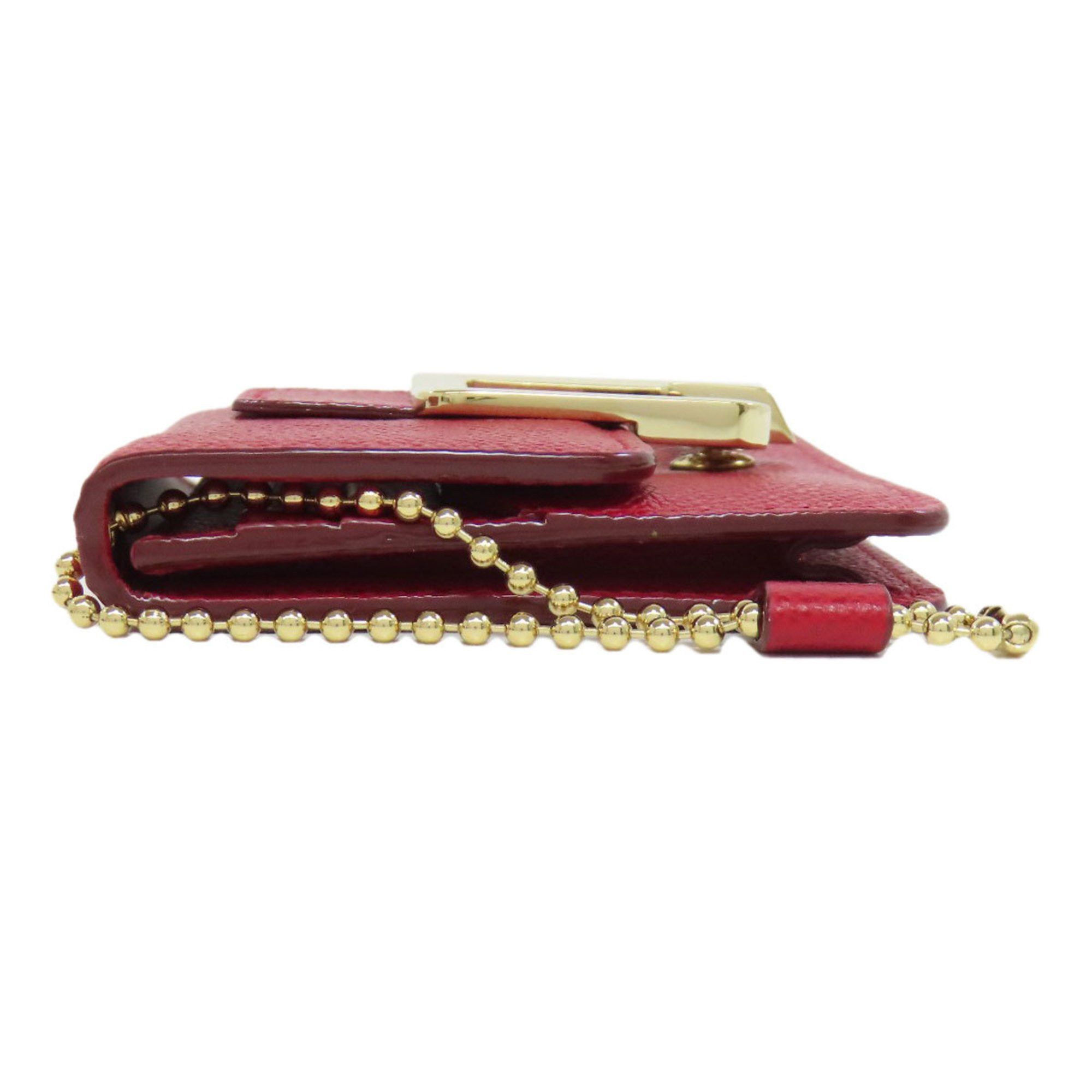 Bally BALLY Business Card Holder/Card Case Leather Women's Size ONE SIZE - 3 Thumbnail