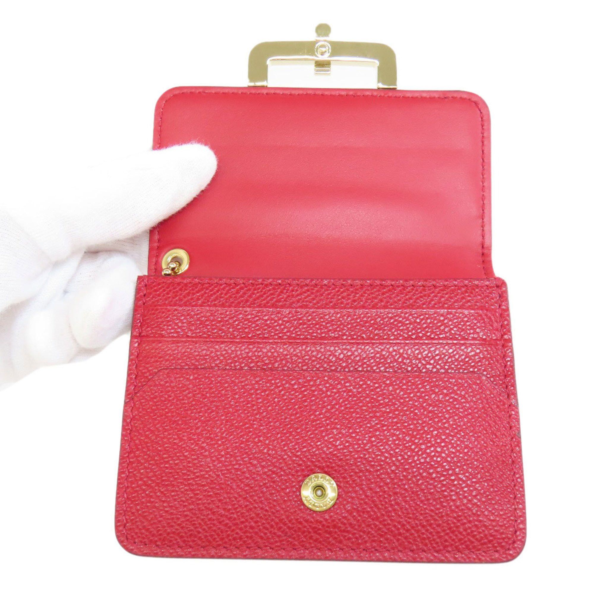 Bally BALLY Business Card Holder/Card Case Leather Women's Size ONE SIZE - 4 Thumbnail