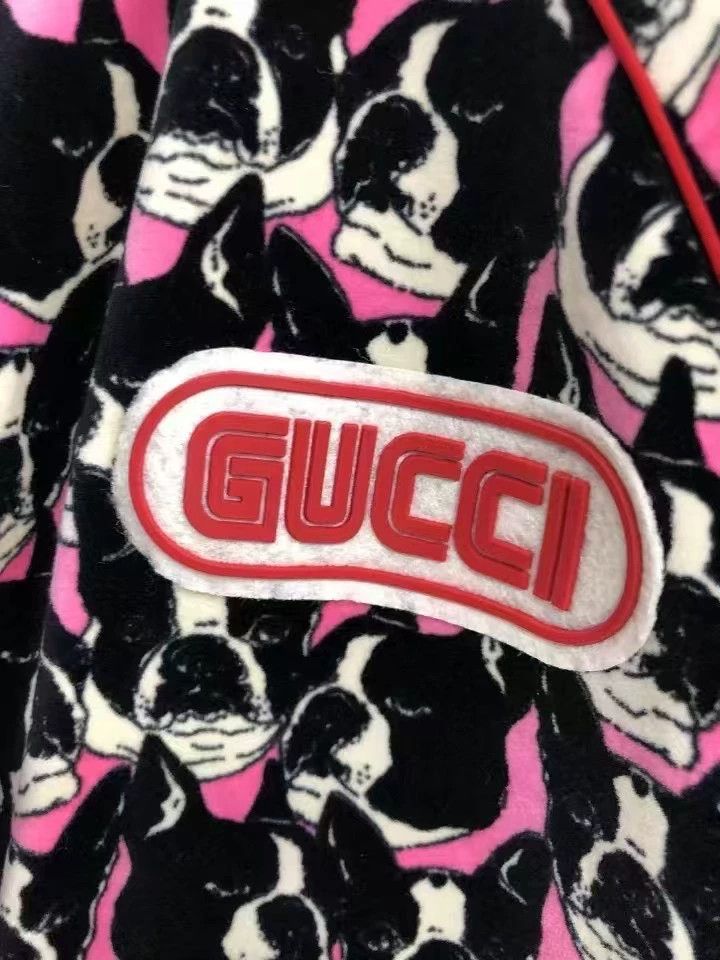 Gucci Gucci Dog Print Velvet Jacket - dmc Size US L / EU 52-54 / 3 - 3 Thumbnail