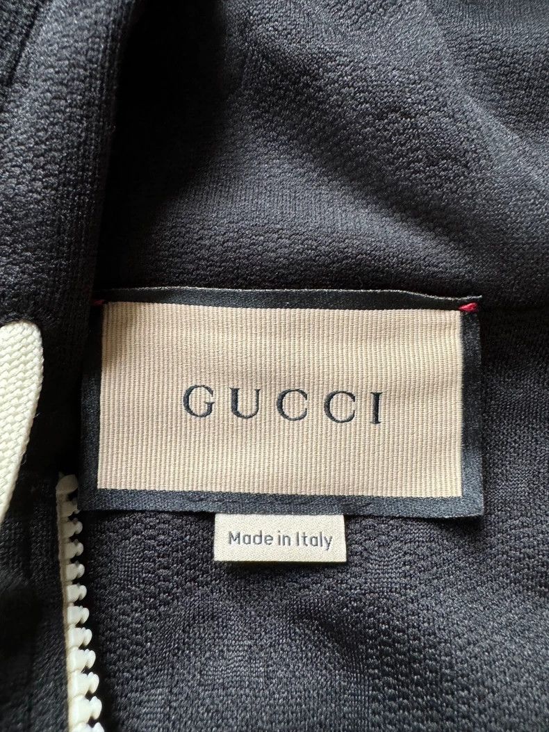 Gucci Gucci Black Logo Print Zip-Up Jacket - dmc Size US S / EU 44-46 / 1 - 2 Thumbnail