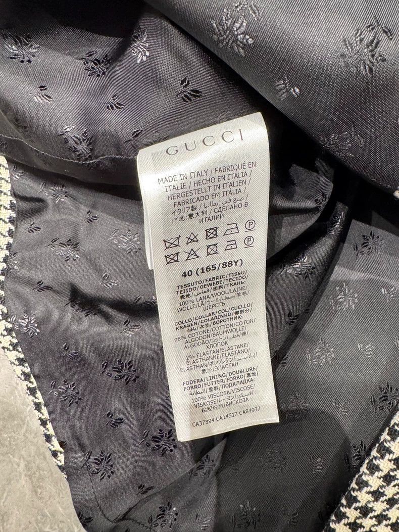 Gucci Gucci Houndstooth Coat with Tag - dmc Size US M / EU 48-50 / 2 - 6 Thumbnail