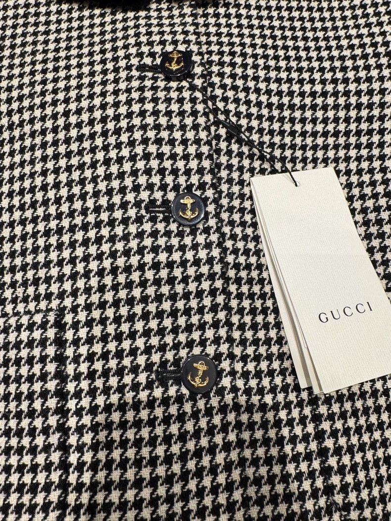 Gucci Gucci Houndstooth Coat with Tag - dmc Size US M / EU 48-50 / 2 - 3 Thumbnail