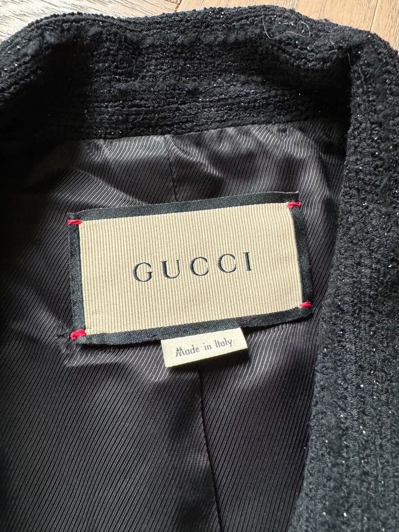 Gucci Gucci Double-Breasted Black Jacket - dmc Size US M / EU 48-50 / 2 - 2 Thumbnail