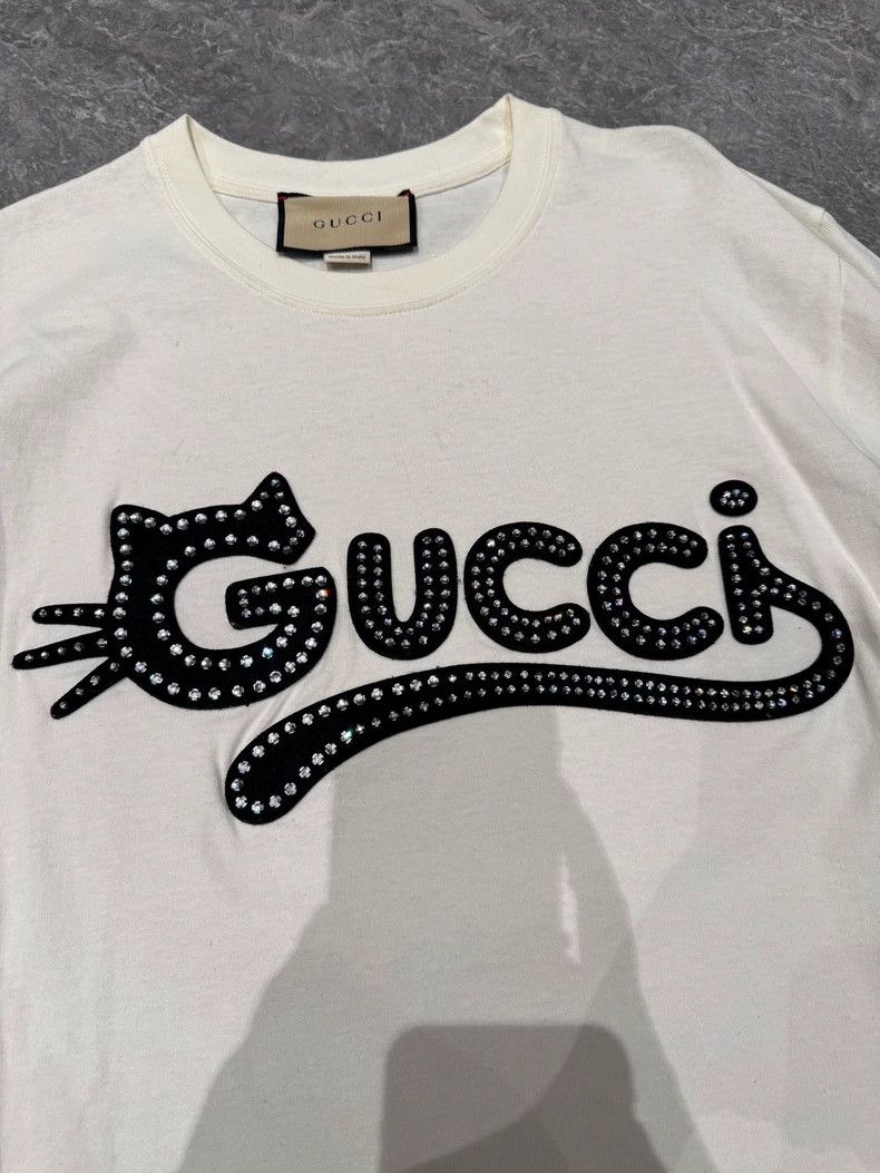 Gucci Gucci T-shirt with Cat Logo Design - dmc Size US S / EU 44-46 / 1 - 5 Thumbnail