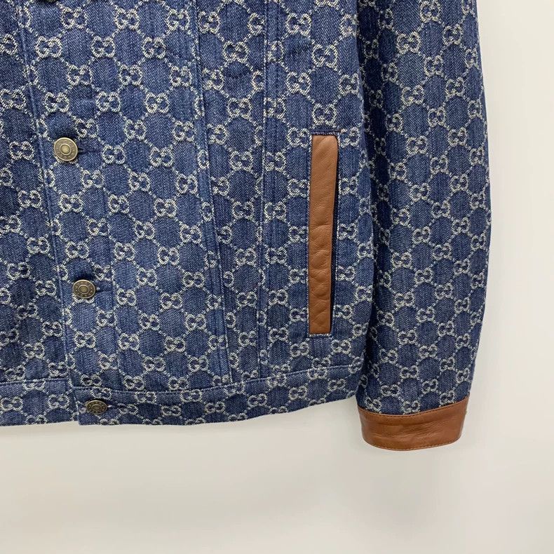 Gucci Gucci Blue Logo Denim Jacket with Print - dmc Size US XS / EU 42 / 0 - 4 Thumbnail