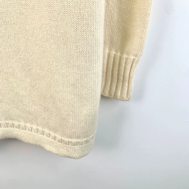 Dior Beige Logo Knit Wool Cashmere Sweater - dmc Size US M / EU 48-50 / 2 - 4 Thumbnail
