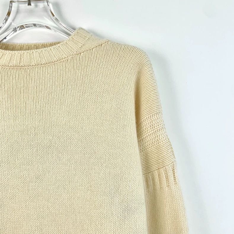 Dior Beige Logo Knit Wool Cashmere Sweater - dmc Size US M / EU 48-50 / 2 - 3 Thumbnail