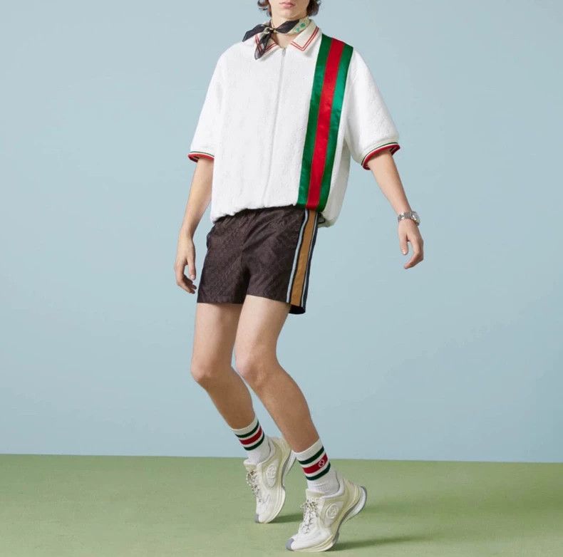 Gucci Gucci Logo Zip Short Sleeve Jacket - dmc Size US XXS / EU 40 - 7 Thumbnail