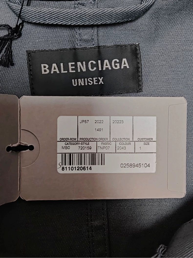 Balenciaga Balenciaga Multi-Pocket Work Jacket in Storm Blue - dmc Size US S / EU 44-46 / 1 - 4 Thumbnail