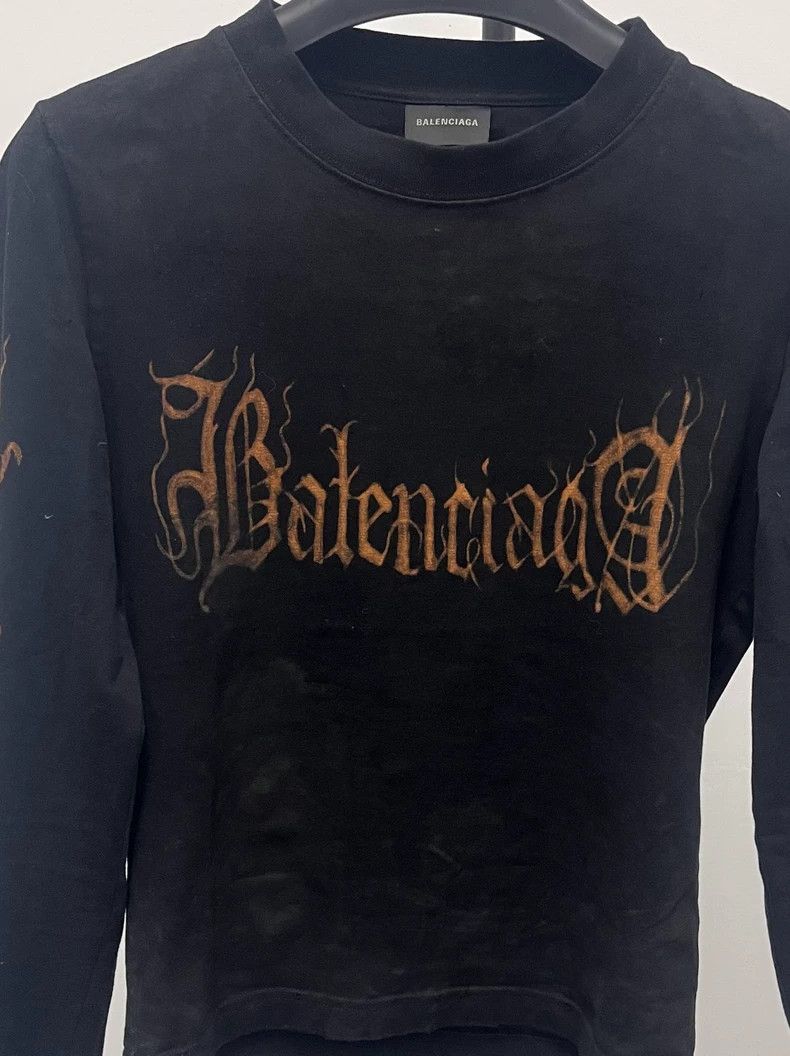 Balenciaga Balenciaga Long Sleeve Shirt with Graphics - dmc Size US M / EU 48-50 / 2 - 3 Thumbnail