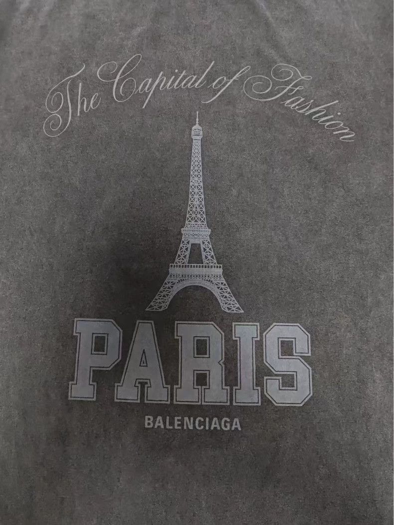 Balenciaga Balenciaga Paris Eiffel Tower Short Sleeve T-Shirt - dmc Size US S / EU 44-46 / 1 - 3 Thumbnail