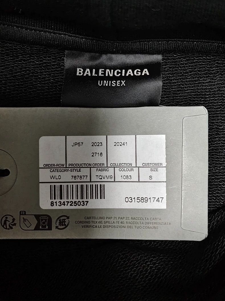 Balenciaga Balenciaga Reflective Logo Hoodie with Tag - dmc Size US S / EU 44-46 / 1 - 5 Thumbnail