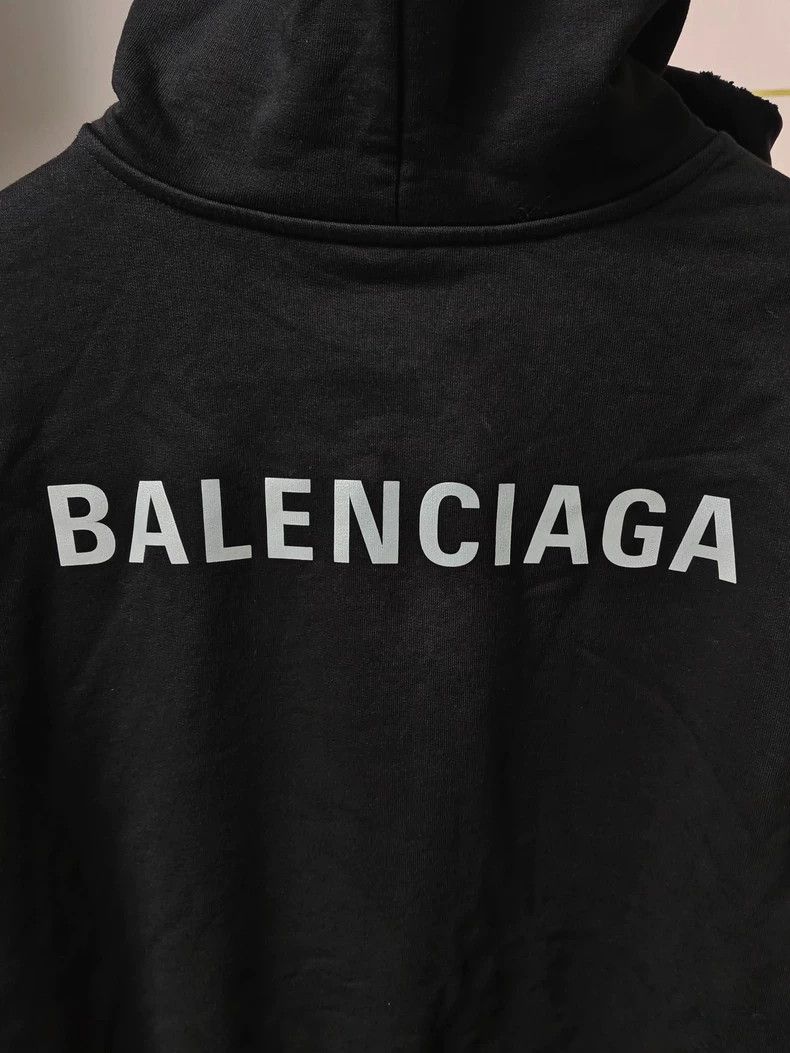 Balenciaga Balenciaga Reflective Logo Hoodie with Tag - dmc Size US S / EU 44-46 / 1 - 4 Thumbnail