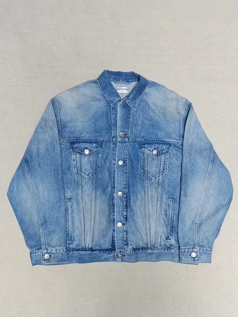 Balenciaga Balenciaga Neon Graffiti Denim Jacket - dmc Size US L / EU 52-54 / 3 - 2 Thumbnail