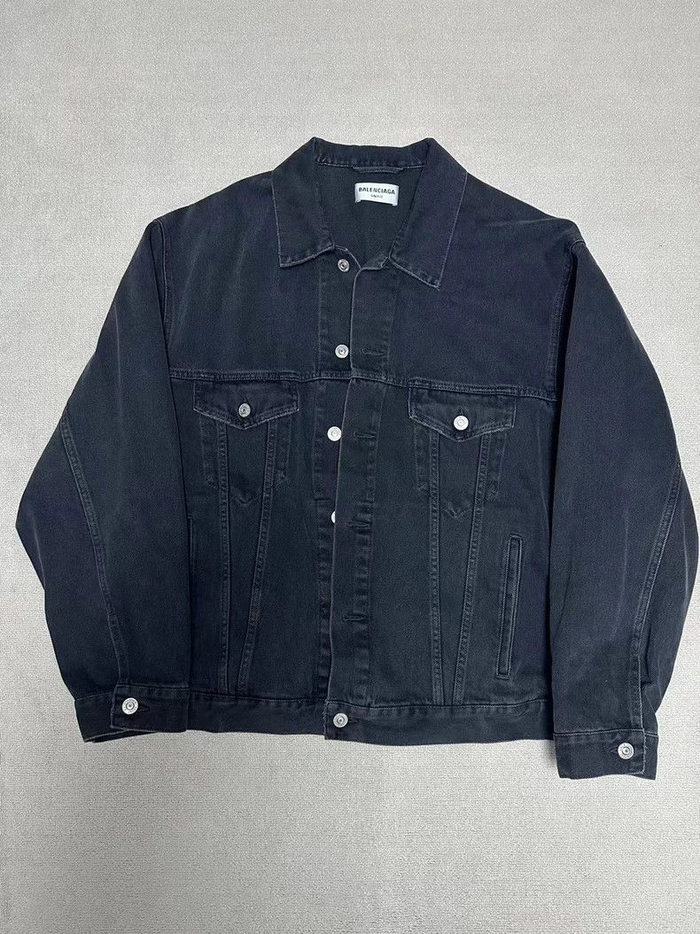 Balenciaga Balenciaga Graffiti Denim Jacket Outerwear - dmc Size US XS / EU 42 / 0 - 2 Thumbnail