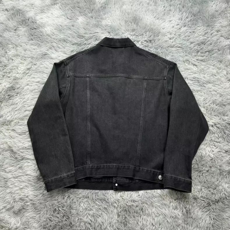 Balenciaga Balenciaga Embroidered Denim Jacket with Red Letters - dmc Size US XXL / EU 58 / 5 - 3 Thumbnail