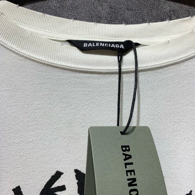 Balenciaga Balenciaga Paris Marathon Long Sleeve T-Shirt - dmc Size US XS / EU 42 / 0 - 2 Thumbnail