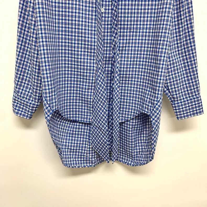 Balenciaga Balenciaga Blue and White Checkered Shirt - dmc Size US M / EU 48-50 / 2 - 6 Thumbnail