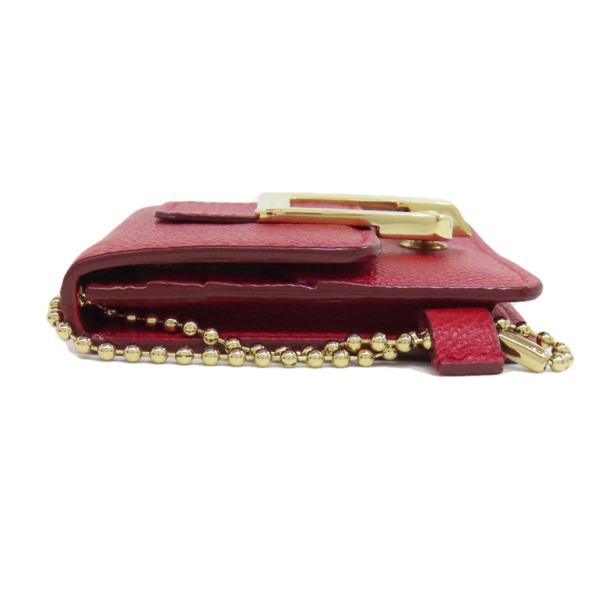 Bally BALLY Business Card Holder/Card Case Leather Women's Size ONE SIZE - 3 Thumbnail