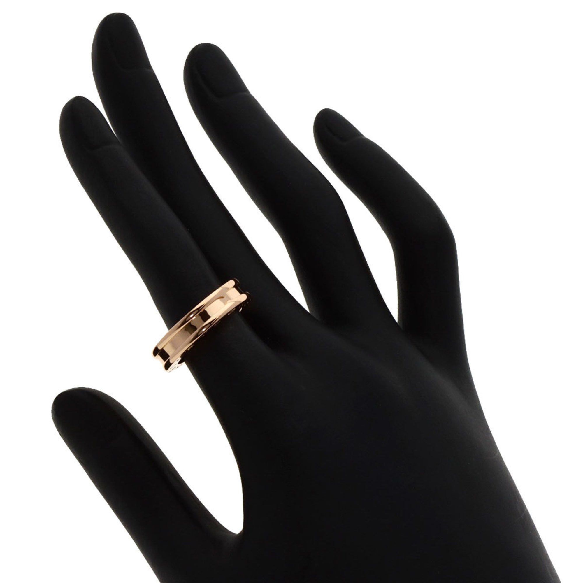 BVLGARI B-zero1 B-zero One Band XS #49 Ring, K18 Pink Gold, Women's