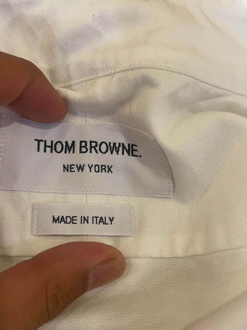 Thom Browne Thom Browne White Long Sleeve Shirt - dmc Size US M / EU 48-50 / 2 - 3 Thumbnail