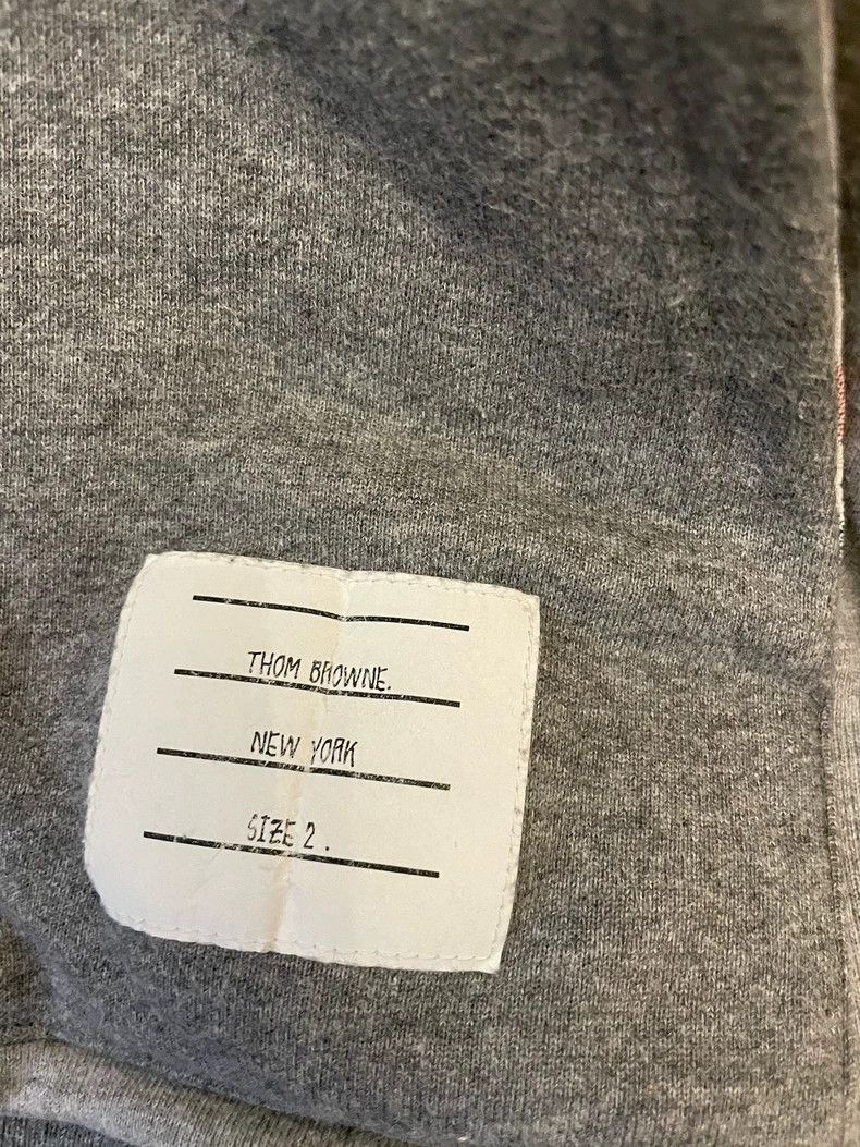 Thom Browne Thombrowne Gray Hoodie with Stripes - dmc Size US M / EU 48-50 / 2 - 5 Thumbnail