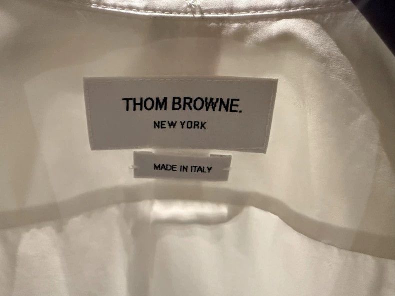 Thom Browne Thom Browne Classic White Shirt with Stripes - dmc Size US M / EU 48-50 / 2 - 3 Thumbnail