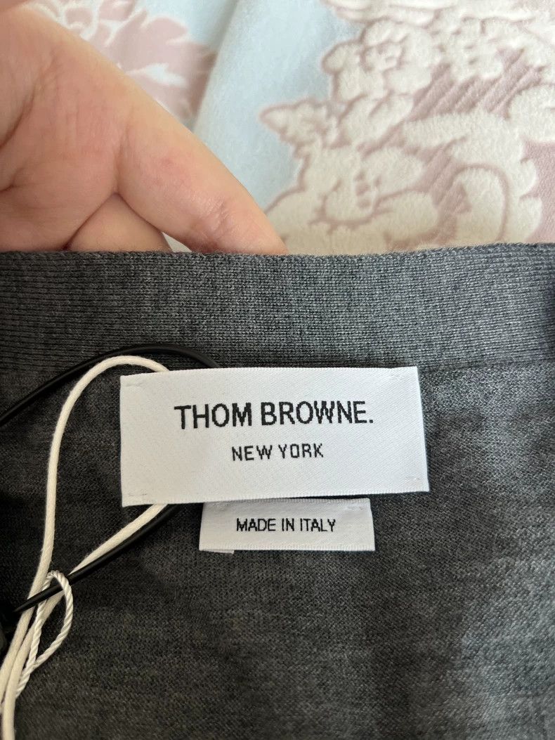 Thom Browne New Thom Browne Gray Cardigan Sweater Size 3 - dmc Size US M / EU 48-50 / 2 - 2 Thumbnail