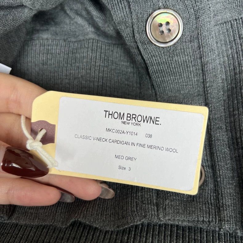 Thom Browne New Thom Browne Gray Cardigan Sweater Size 3 - dmc Size US M / EU 48-50 / 2 - 4 Thumbnail