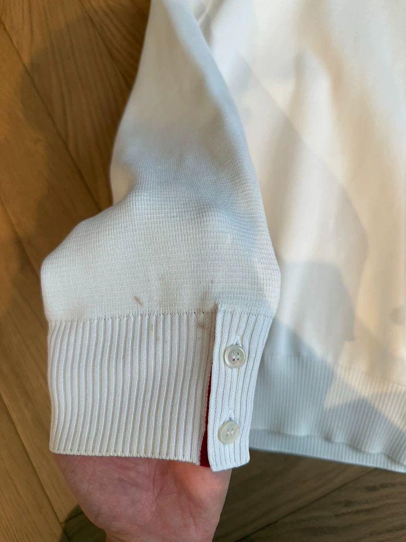 Thom Browne White Knit Sweater for Men - dmc