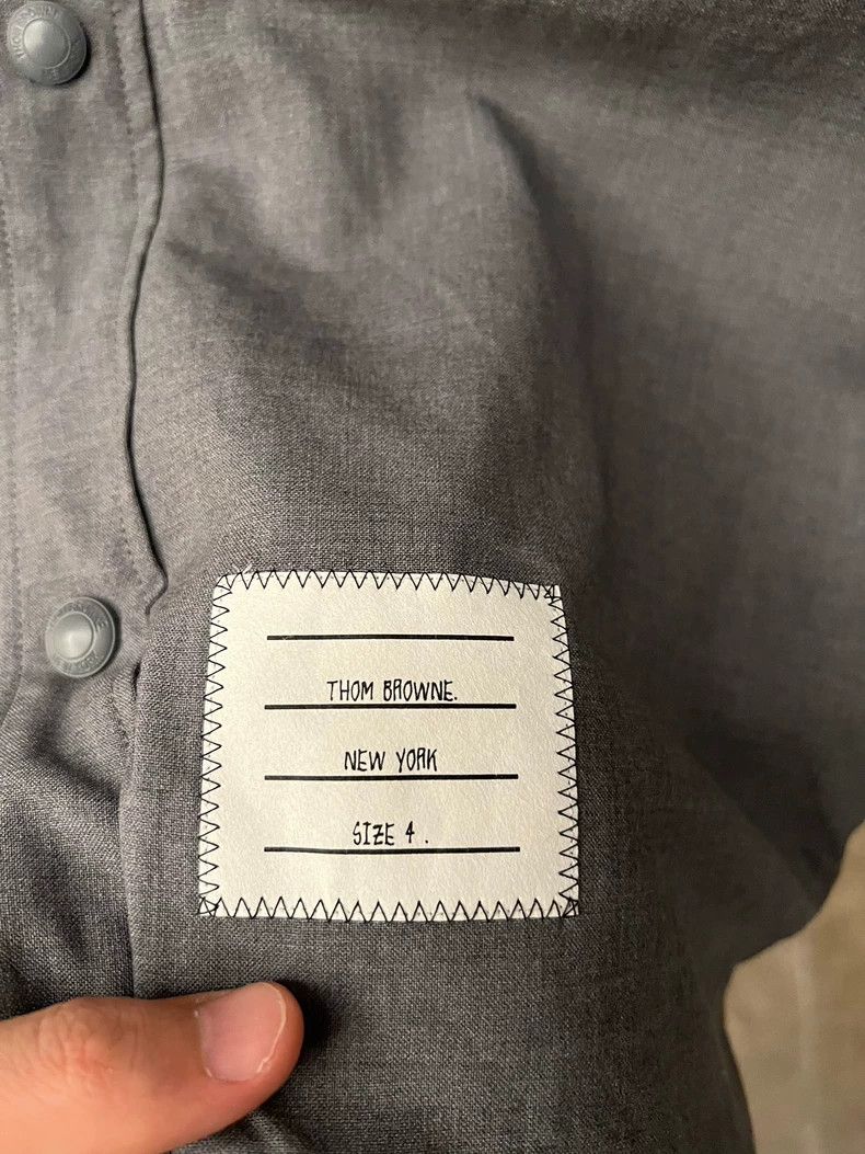 Thom Browne Gray Wool Shirt Jacket for Fall and Winter - dmc Size US M / EU 48-50 / 2 - 4 Thumbnail