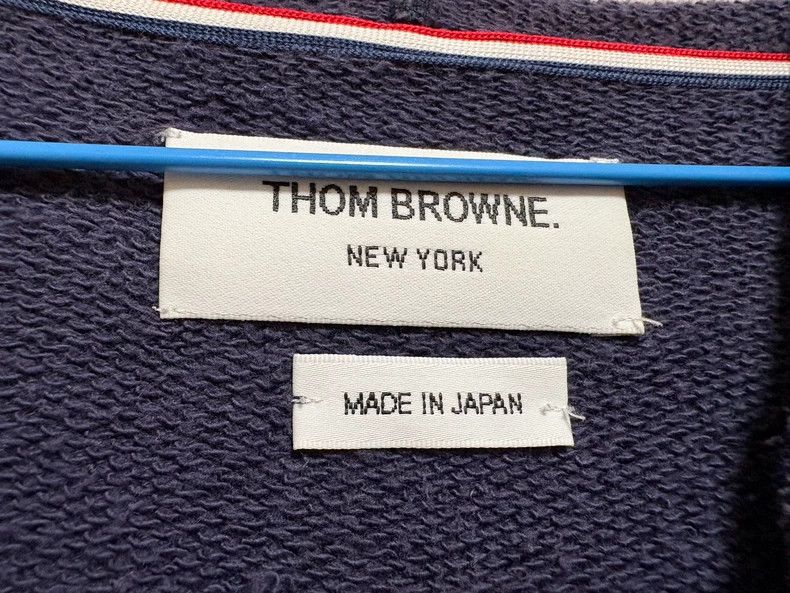 Thom Browne Thom Browne Cotton Zip Jacket in Navy Blue - dmc Size US S / EU 44-46 / 1 - 3 Thumbnail