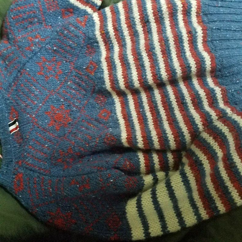 Thom Browne Thom Browne Striped Knitted Wool Sweater - dmc Size US S / EU 44-46 / 1 - 2 Thumbnail