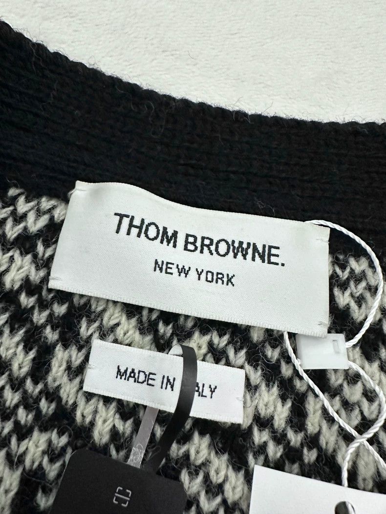 Thom Browne Thom Browne Classic Houndstooth Outerwear - dmc Size US M / EU 48-50 / 2 - 4 Thumbnail