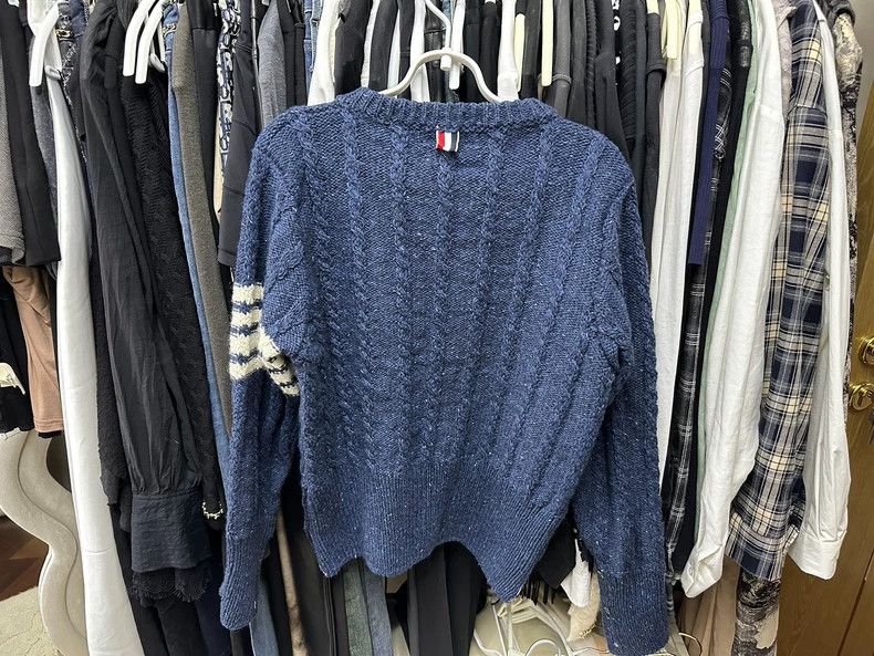 Thom Browne Thom Browne Navy Blue Knit Sweater - dmc Size US S / EU 44-46 / 1 - 2 Thumbnail