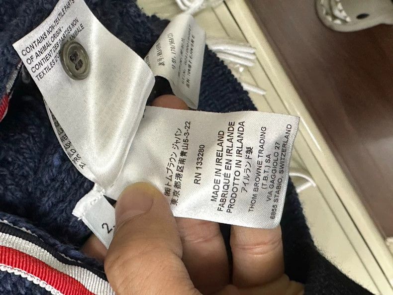 Thom Browne Thom Browne Navy Blue Knit Sweater - dmc Size US S / EU 44-46 / 1 - 5 Thumbnail