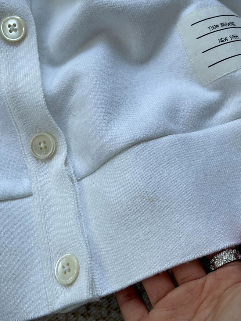 Thom Browne Thom Browne Cardigan with Stripes and Pockets - dmc Size US XXS / EU 40 - 9 Thumbnail