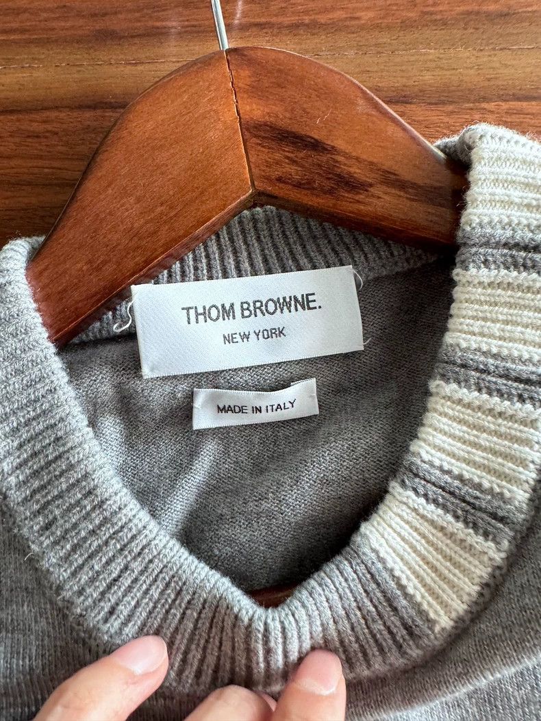 Thom Browne Thom Browne Men's Wool Sweater Size 3 - dmc Size US M / EU 48-50 / 2 - 2 Thumbnail